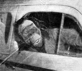 Jack Murray In Ape Mask 1954 Redex Trial